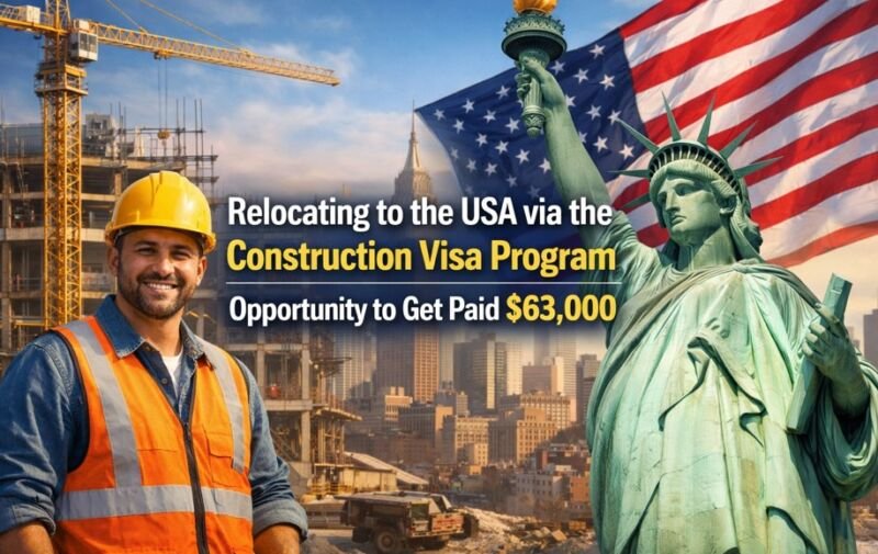 Relocating to the USA via the Construction Visa Program: Opportunity to Get Paid $63,000